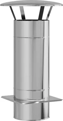 Produktbild von vidaXL Kaminverlängerung Silber 35 x 35 x 65 cm Edelstahl