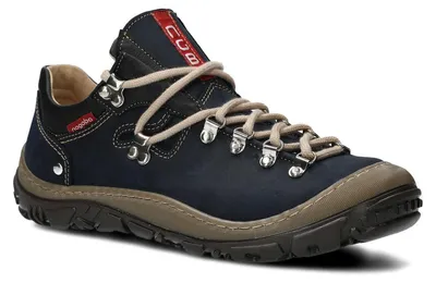 Produktbild von nagaba Wanderschuhe Damen Lederschuhe Trekkingschuhe Frauen, Navyblau, 39