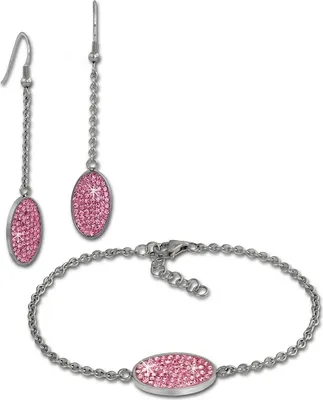 Produktbild von Amello Edelstahl rosa Damen Sets ESSS03A