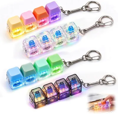 Produktbild von Tastatur-Fidget-Spielzeug – Set mit 4 Stück – Fidget-Spielzeuge für Erwachsene