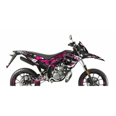 Produktbild von 23-teiliges STAGE6 Pink Black Verkleidungs-Aufkleber-Set für Derbi X-TREME Euro 4