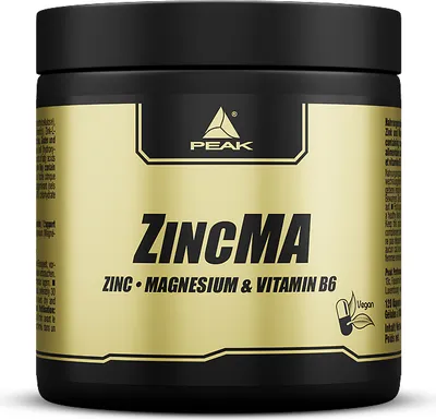 Immagine prodotto di ZinkMA - 120 capsule I nutrienti essenziali I altamente dosati I con magnesio I magnesio citrato I vitamina B6 I alta biodisponibilità I metabolismo I mantenimento di ossa normali I pelle I capelli I unghie I sistema immunitario I equilibrio ormonale I vegano I senza glutine I senza biossido di titanio