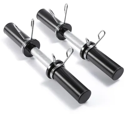 Obrázek produktu pro Krátká posilovací tyč – 42 cm – průměr 50 mm – legovaná ocel – pro domácí posilování a kotouče