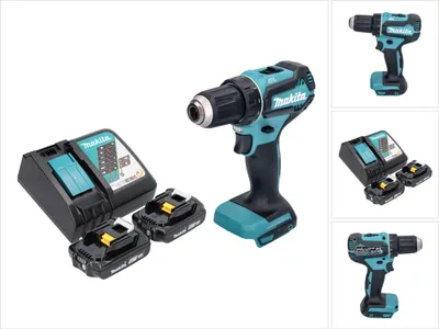 Produktbild von Makita DDF 485 RA Akku Bohrschrauber 18 V 50 Nm Brushless + 2x Akku 2,0 Ah + Ladegerät
