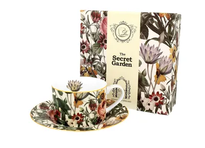 Produktbild von Tasse und Untertasse "Frühlingsblumen", ca. 240 ml