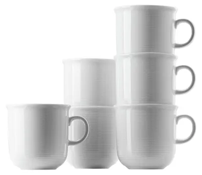 Produktbild von Thomas Trend weiss Becher mit Henkel 0,28 l Set 6tlg.