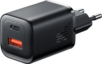 Produktbild von Joyroom Schnellladegert 30W Usb-A / Usb-C Pd/Qc/Afc/Fcp Schwarz