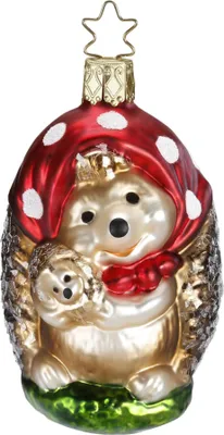 Produktbild von Mama Igel 9 cm - Inge-Glas 10018S018 Im Zauberwald - Christbaumschmuck Glas mundgeblasen