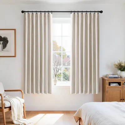 Obrázok produktu pre Zatemňovacie závesy set 2, 175x140cm, krémové