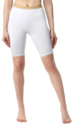 Image de Leggings courts pour femme Bellivalini avec élastique décoratif BLV50-182 (blanc, S)