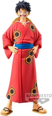 Produktbild von One Piece The Grandline Series Wanokuni Yukata Monkey D Luffy Figur 16cm