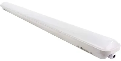 Image de Luminaire LED REV pour pièces humides, plafonnier 150 cm, gris, IP65, 48 W, 4500 lm, blanc lumière du jour 6500 K