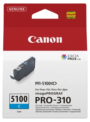 Produktbild von Canon PFI-5100 C Druckerpatrone 1 Stück(e) Original Cyan