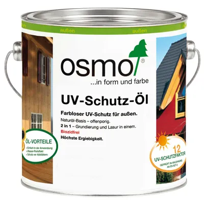 Produktbild von Osmo UV Schutz Öl farbloser optimaler Schutz vor Sonne 750ml