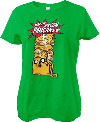 Produktbild von Makin' Bacon Pancakes Girly Tee - X-Large - Green