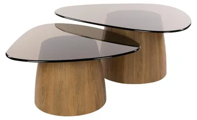 Produktbild von AnLi Style Couchtisch Tinto, dreieckig, 2er-Set
