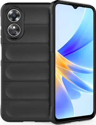 Produktbild von Mobigear Bumpy  OPPO A17 Hülle Flexibles TPU Backcover - Schwarz