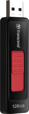 Produktbild von Transcend JetFlash elite JetFlash 760, 128GB, 128 GB, USB Typ-A, 3.2 Gen 1 (3.1 Gen 1), Dia, 12 g, Schwarz, Rot