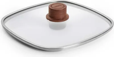 Produktbild von Woll Sicherheitsglasdeckel Eco Logic 24x24 cm mit Holzdeckelknopf