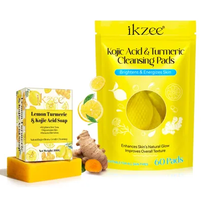 Produktbild von Kurkuma Turmeric Set Seife und Reinigungspads Gesichtsreinigung Gesichtsseife