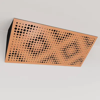 Productafbeelding van Set van 6 hoek bass traps REBAT Horizont, 23x50x10 cm, kersenhout/zwart