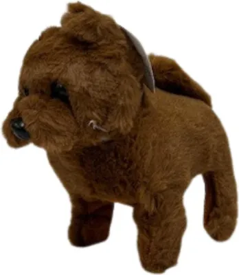 Obrázok produktu pre Interaktívna plyšová hračka DOG Mascot Realistický pes tmavohnedý