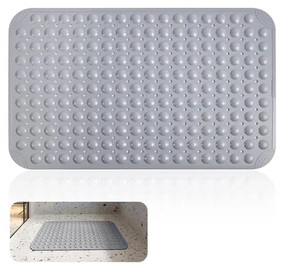 Obrázek produktu pro Omgoods - Protiskuzová podložka do sprchy, 88 x 59 cm - Lze prát v pračce a je voděodolná