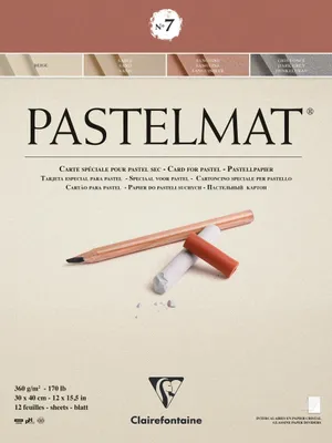 Produktbild von Clairefontaine Pastellblock 12 Blatt 30x40cm 4 Farben sortiert 96054C