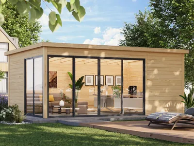 Produktbild von Fjordholz Gartenhaus Modell Office IsoSlide 6