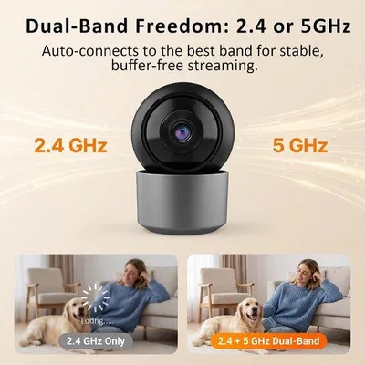Productafbeelding van ONNO 2K Indoor Pan Tilt beveiligingscamera voor huisdieren, huisdiercamera met bewegingsdetectie, tweewegaudio, nachtzicht en geluidsdetectie