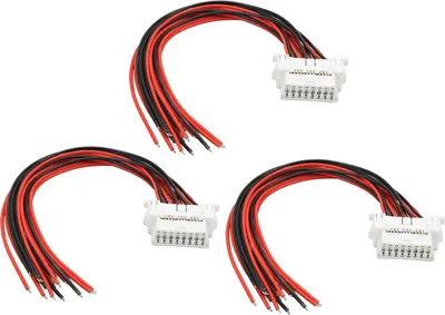 Productafbeelding van 3 stuks OBD2-verlengkabel, 30 cm, met 16-polige diagnoseaansluiting voor voertuigen, compatibel met J1962