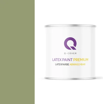 Produktbild von Latexfarbe Abwaschbar | Dunkel-Moosgrün 2 L | Innenfarbe | Wandfarbe | Deckenfarbe | Klasse 2 Mattfarbe Für Allergiker Scheuerfest Geruchlos Frei