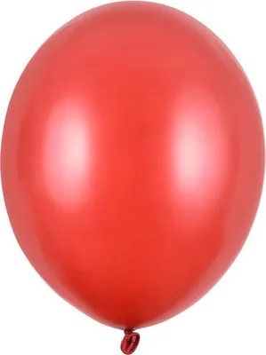 Obrázek produktu pro 10 metalických balónků Partystar, červené, 30 cm