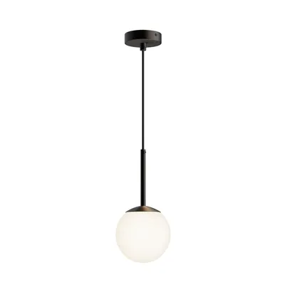 Immagine prodotto di Lampada a sospensione, vetro metallico, nero, P 15 cm