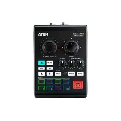 Immagine prodotto di ATEN MicLIVE 6-CH - Audio-Schnittstelle - 24-Bit - 96 kHz - USB-C