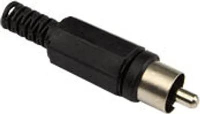 Zdjęcie produktu dla Wtyk RCA, plastikowy, czarny