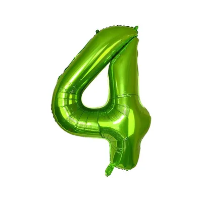Immagine prodotto di Palloncino in foil numero 4, circa 100 cm, verde