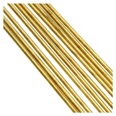 Produktbild von 10 Stück Messingstäbe 1,6 x 250 mm für Schweiß- und Lötarbeiten, Niedertemperatur-Messingschweißstäbe, Schweißzubehör