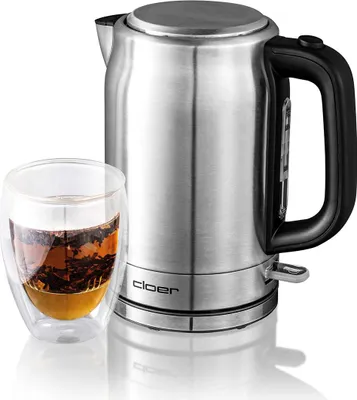 Produktbild von Cloer 4529 Wasserkocher 1,7 l mit herausnehmbarem Kalkfilter, Wasserstandsanzeige, Überhitzungs- & Trockengehschutz, Silikon-Ausguss & 360°-Basis,