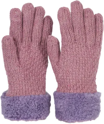Produktbild von styleBREAKER Damen warme Winter Handschuhe mit Perlmuster und Fleece, Thermo Strickhandschuhe, Fingerhandschuhe 09010032