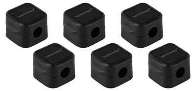 Produktbild von VARIA Kabelhalter 6er-Set schwarz für Schreibtisch und Büro