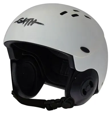 Produktbild von Gedi Wassersport-Schutzhelm mit Visier, UV-Schutz und GoPro-Halterung Weiß Größe L