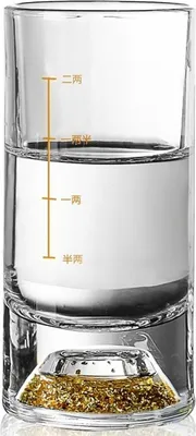 Produktbild von Kristallglas mit Messskala - Gold Typ2 100ml KP35408