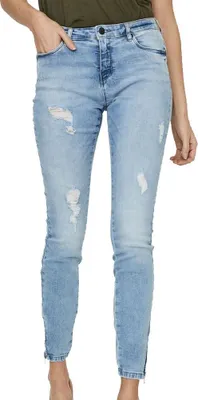 Produktbild von Noisy May Kimmy Normal Waist Ankle Zip Az093lb Jeans Blau 25 / 32 Frau Blau 25