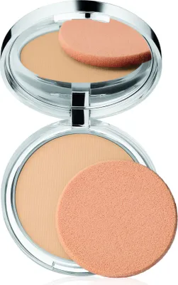 Zdjęcie produktu dla Clinique Stay-Matte Sheer, Skóra mieszana, Skóra sucha, Skóra tłusta, Odcień medium skin, Invisible Matte, Kompaktowa obudowa, Puder prasowany, Matowy