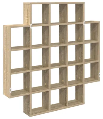 Produktbild von vidaXL Wandregal Sonoma-Eiche 100 x 13 x 100 cm Holzwerkstoff