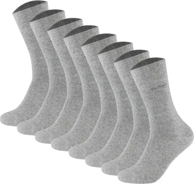 Produktbild von Camano Uni Socken - Soft Socks, einfarbig, 8er Pack Grau 35-38