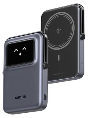 Zdjęcie produktu dla Ugreen UNO, 10000 mAh, Bezprzewodowe ładowanie, 20 W, Fioletowy