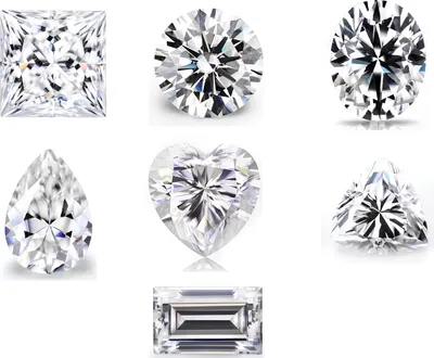 Zdjęcie produktu dla Belgijski diament syntetyczny zestaw 7 szt różny kształt kamienie ozdobne do dekoracji i kolekcjonowania