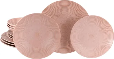Obrázok produktu pre CreaTable, 23719, Catania Peach, sada tanierov 12 ks, kamenina